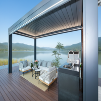 Pergola rétractable en aluminium sur mesure Sweet Home, pergola de jardin de haute qualité avec installation facile