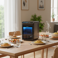 Machine à glaçons électrique portable de comptoir 12 kg/24h, contrôle tactile, autonettoyante, glaçons en forme de balle, pour hôtels, usage domestique et extérieur