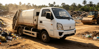 Mini camion à ordures électrique, compacteur de déchets, adapté aux sous-sols, camion de transport de déchets, 62 kWh