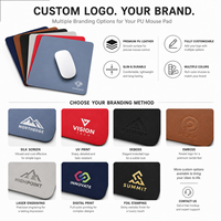 Tapis de Souris Imperméable en Cuir PU, Tapis de Bureau Personnalisable avec Logo, Anti-déversement, Facile à Nettoyer, Sans Bords Effilochés, Protection de Table de Bureau, Vente en Gros