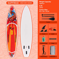 Livraison gratuite UE Dropshipping Vente en gros Planche de paddle gonflable 11' pour le surf SUP
