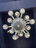 Lustre en cristal de luxe pour plafond, Mille Nuits, 6 bras, suspension moyenne, lumière en verre, hôtel, restaurant, villa, décoration intérieure, LED