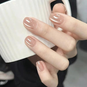 มาย 098 ไอซ์ซี่ เคลียร์ วอเตอร์ โกลว์ 2D สติ๊กเกอร์ติดเล็บทรงกลมแบบมีกาวในตัวสำหรับผู้หญิงฤดูใบไม้ร่วงฤดูหนาวแฟชั่นหรูหรา - Product Image 5