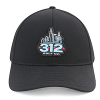 Casquette de performance HS40 OEM personnalisée avec logo PVC, 6 panneaux, imperméable, découpée au laser, respirante, pour la randonnée et le surf