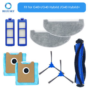 Kit de pièces de rechange pour aspirateur robot Eufy G40 Hybrid, sacs à poussière, brosses principales/latérales, filtre HEPA, tampons de nettoyage OEM/ODM - Product Image 1