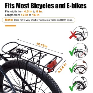 Échantillon gratuit – Sacoche de vélo imperméable grande capacité pour bagages, fixation rapide, équipement de cyclisme et de voyage - Product Image 5