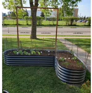Grand bac à plantes d'extérieur surélevé pour jardin, jardinière en métal pour la vente en gros - Product Image 2