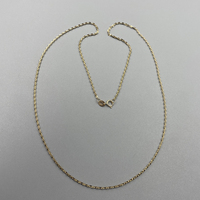 Accessoires de Joaillerie Fine Or Massif 18 Carats Au750 Chaîne Maille Ancre en Rouleau Nouveau Modèle Collier pour Fabricants