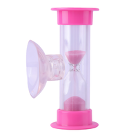 Timer Jam Pasir Silinder Kaca ABS Ramah Lingkungan Buatan Tangan Modern 1/2/3 Menit Portabel Hadiah Promosi