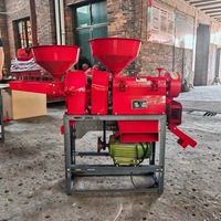 Machine à riz combinée 6N40-9FC20 directement de l'usine avec tamis vibrant, mini décortiqueuse de paddy, blanchisseur de riz, broyeur de maïs et de céréales