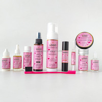 Nouveaux Kits d'Installation de Perruques Boîtes d'Emballage Marque Privée avec Spray Teintant Imperméable pour Dentelle et Colle Forte pour Perruques