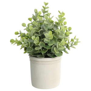 <span class=keywords><strong>Mini</strong></span>-plantes artificielles <span class=keywords><strong>en</strong></span> <span class=keywords><strong>pot</strong></span> A-LIFE 23,5-25 cm, <span class=keywords><strong>eucalyptus</strong></span> et fougère, pots <span class=keywords><strong>en</strong></span> pulpe de papier résistants aux UV, multi-pièces pour la décoration de la maison et du bureau - Product Image 1