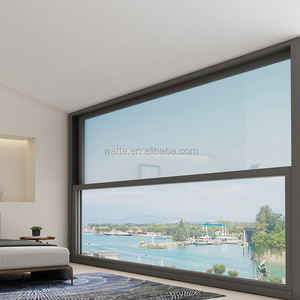<span class=keywords><strong>Fenêtre</strong></span> coulissante verticale motorisée en aluminium à plusieurs panneaux, <span class=keywords><strong>double</strong></span> vitrage panoramique pour balcon et restaurant - Product Image 5