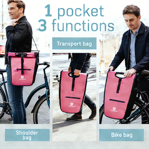 Sac de Selle de Vélo Isolé et Étanche 23L OEM – Sacoche Convertible, Porte-Bagages Universel, Compartiment pour Ordinateur Portable – Fournisseur d'Usine - Product Image 3