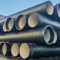 Tuyau en fonte ductile rond de 80 mm Dn 450 K9 900 mm En545 Dn800c avec revêtement en ciment