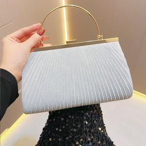 Grosir tas rantai selempang mewah tas tangan tas Tote Bahu Messenger wanita tas tangan emas - Product Image 2