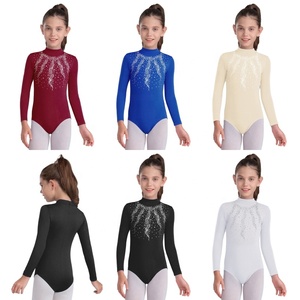 Leotardo de Danza para Niñas, al por Mayor, con Forro Polar Fino, Brillante, con Pedrería, para Gimnasia, Patinaje Artístico y Clases de Baile - Product Image 1