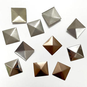 Accesorios Modernos para Puertas y Ventanas de Acero Inoxidable 201, Diseño Cuadrado Piramidal, Estrella Metálica, Tapa Decorativa de Cuatro Lados para Apartamentos - Product Image 2