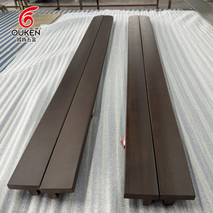 OUKEN Bêche de luxe Poignée de porte d'entrée en bois d'hôtel et d'appartement Poignée de porte en bois massif - Product Image 4