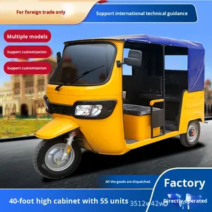 รถสามล้อไฟฟ้าอินเดีย บาจาจ ออโต้ ตูตู ไทย ตุ๊กตุ๊ก แบบเปิดประทุน 4 ที่นั่ง รับน้ำหนักได้ 400 กก.+ สำหรับส่งออกแอฟริกา ใช้เป็นรถรับจ้าง - Product Image 3
