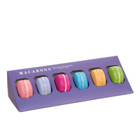 Boîte d'emballage alimentaire à emporter avec logo personnalisé de luxe gâteau de boulangerie macaron transparent pliable