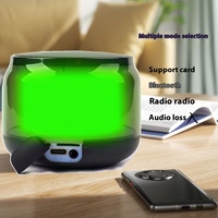 Mini Altavoz Inalámbrico Portátil YIN004 con Bluetooth 5.0 e Iluminación LED RGB para Cine en Casa, Uso en Exteriores y Computadora, Alimentado por Batería