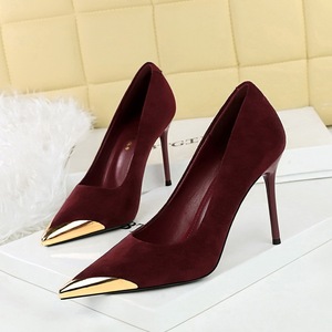 Nuevos Tacones de Metal para Mujer 2025, Tacones de Aguja de 9.5CM con Punta en Pico, Zapatos de Tacón Alto para Dama - Product Image 1