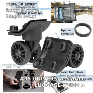 ล้ออะไหล่ขนาดเล็ก A95 แข็งแรงทนทาน 4 ล้อพลาสติกสำหรับซ่อมกระเป๋าเดินทางเดลซีย์ - Product Image 2