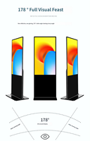 Layar LCD untuk Iklan Digital Signage, Layar LCD untuk Iklan, Panel Video HD Penuh Warna, Layar LED Indoor