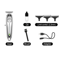 Tondeuse à cheveux professionnelle sans fil rechargeable Kemei Km-1949 pour hommes, vente en gros, batterie Li-ion 1400 mAh, longue durée, qualité supérieure, tondeuse dorée