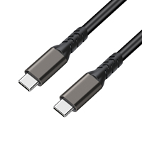 Cable USB-C a Tipo-C 5A PD 100W USB 3.1 Gen 2 de Carga Rápida con Blindaje Trenzado para Macbook Pro, iOS, Teléfono, Laptop, Computadora