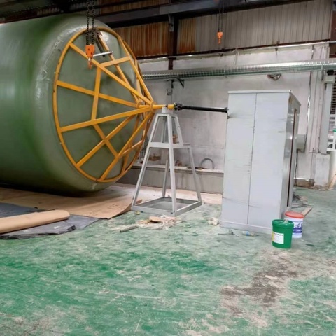 FRP tank Production Line FRP tank Machine Fiberglass Vessel Making Machine Horizontal GRP FRP Tank Winding Production Line