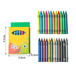 Lot de 4 crayons de cire d'abeille non toxiques pour enfants, lot de 6 crayons de cire avec boîte d'impression personnalisée, logo personnalisé, vente en gros - Product Image 4