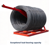 Support dérouleur de fil métallique robuste, capacité 3 tonnes, bras de 2,7 m, support de déroulage de bobines d'armature pour machine à cintrer