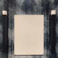 NEXXGEN Nouvelle Mode A6 Couverture de carnet à feuilles mobiles en cuir pleine fleur 100% véritable tanné végétal, Papeterie à couverture rigide