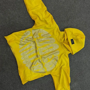 Rhinestone <strong>Cut</strong> <strong>and</strong> <strong>Sew</strong> Hoodies Unisex High Quality Custom <strong>Hoodie</strong> 500Gsm Purple Plus Size Men Blank Heavyweight Cotton Hoodies - Product Image 3