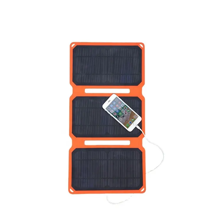 Mini 15 Wát Gấp Di Động Pin Năng Lượng Mặt Trời Ngân Hàng Điện Thoại Di Động Charger Và Panel Năng Lượng Mặt Trời Cho Tiện Ích