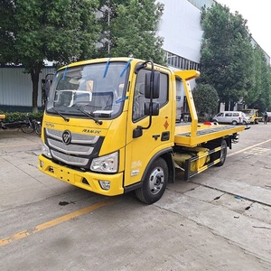 Camion de dépannage à plateau plat Foton 4X2 abordable pour le récupération de véhicules accidentés et les services de sauvetage routier - Product Image 6