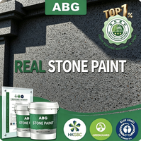 Peinture granitique mate stable avec granulats de roche mélangés pour les projets de murs de places publiques urbaines