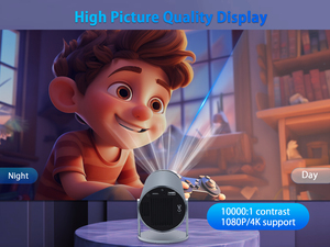 Projecteur portable HY300 Pro LED 1280*720P 260 ANSI Allwinner H713 pour la maison - Meilleure vente - Product Image 3