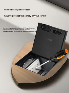 Scatola presa da pavimento in acciaio inossidabile di alta qualità <span class=keywords><strong>prese</strong></span> RJ45 16A <span class=keywords><strong>corrente</strong></span> nominale 2 punti vendita NFC rete EU domestico IP11 - Product Image 4