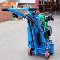 Fraiseuse à béton diesel robuste GZD avec moteur puissant et système de collecte des poussières haute efficacité pour sols