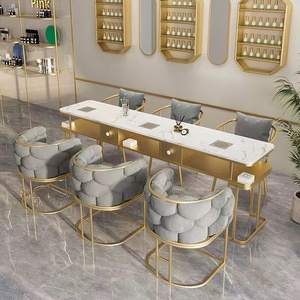 Table de manucure multifonctionnelle moderne de luxe avec plateau en bois et collecteur de poussière pour atelier de technicien en ongles en promotion - Product Image 5