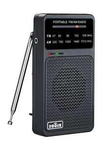 <span class=keywords><strong>Radio</strong></span> AM/FM portátil con sintonización manual, <span class=keywords><strong>radio</strong></span> <span class=keywords><strong>de</strong></span> emergencia, altavoz incorporado, conector para auriculares, funciona con 2 pilas AA para viajes y campamentos - Product Image 3
