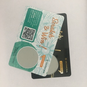 Chất lượng cao miễn phí thiết kế Die cut Snap PVC trả trước Thẻ Cào Cào thẻ số Pin vé cào với 3in1 - Product Image 6