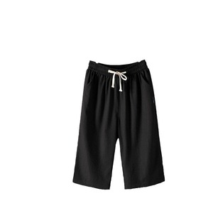 Women's Cotton Linen Wide Leg Pants Summer Casual Mid Length Loose Breathable Plus Size 216 - Product Image 5