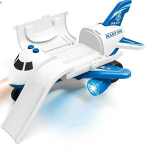 Đồ Chơi Điện Tử Máy Bay Biến Dạng Lưu Trữ Cảnh Sát Máy Bay Phun Pin Hoạt Động Đồ Chơi Máy Bay Cho Trẻ Em - Product Image 1