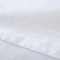 Parure de lit d'hôtel 4 étoiles 200*200cm Premium avec logo personnalisé 100% coton, couvre-lit, housse de couette, drap blanc, ensemble de literie d'hôtel