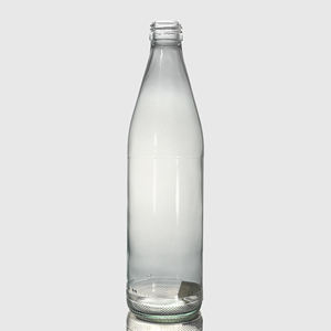 490ml 스크류 음료 음료 투명 부싯돌 투명 유리 병 - Product Image 1