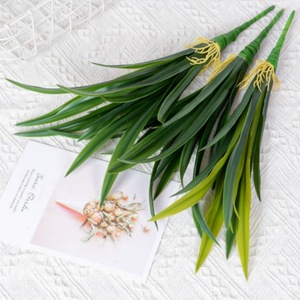 Feuilles d'orchidée Cymbidium artificielles Wen Hope en plastique pour décoration de mariage, maison, extérieur et plantes en pot - Product Image 3